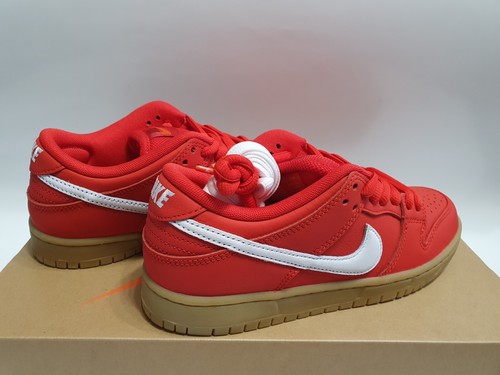 Nike SB Dunk Low Pro University Red Gum UK 5 EUR 38 US 5.5 FJ1674 600 - Picture 4 of 6