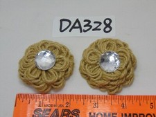NEW WITHOUT BOX LINDSAY PHILLIPS NEUTRAL SNAP WITH RHINESTONE 2 1/4 LIGHT BROWN