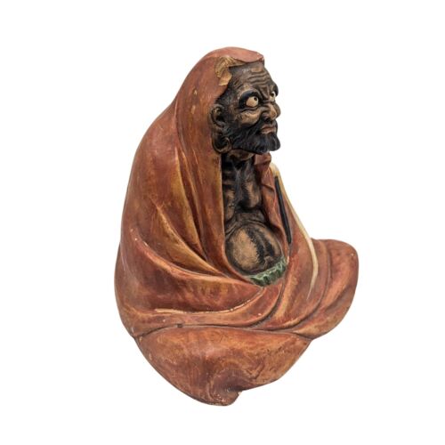 Vintage japanische Hakata Puppe Bodhidharma Daruma Dharma Figur Statue Figur Buddha - Bild 5 von 9