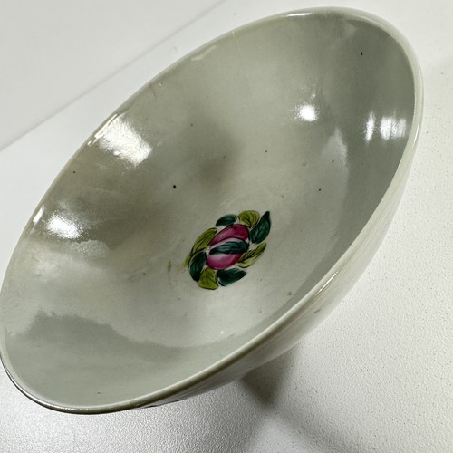 Antique Chinese Famille Rose Porcelain Bowl With Stamp Mark 7" - Picture 16 of 17