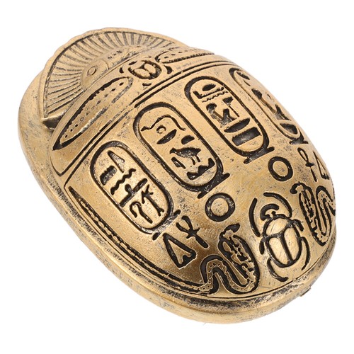 Creative Egyptian Scarab Beetle Figurine Collectible Resin Sculpture Statue - Afbeelding 7 van 12