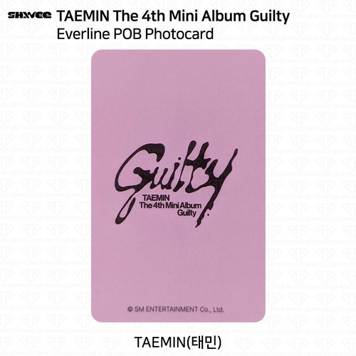 Cuarto Mini Álbum SHINee Taemin Culpable POB Tarjeta de Foto Everline Withmuu AM MK SW MP - Imagen 5 de 37