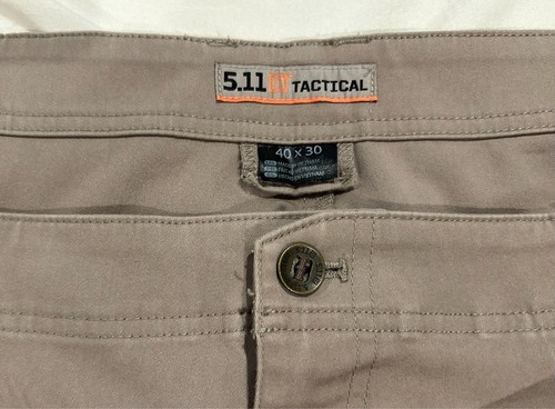 5.11 Tactical 40X30 KVL 74481-070 dunkelkhaki braun Herren Cargohose beige - Bild 6 von 13