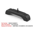 For 1968-1981 Gm Rubber 3 Core Radiator Mounting Cushions/support Pads Black