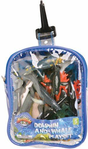 Adventure Planet Aquatic Discovery Expedition Dolphins & Whales Playset - 12pcs - Afbeelding 1 van 1