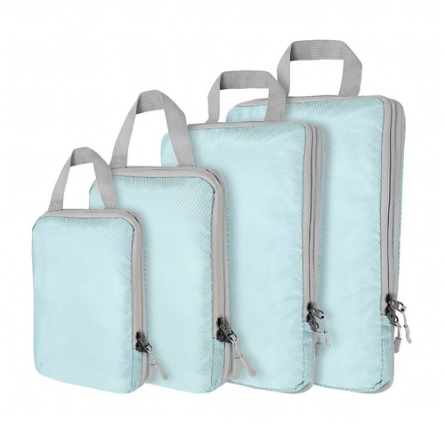 4 Set Compression Bags Travel Storage Organiser Suitcases Packing Cubes Luggage - Picture 19 of 25
