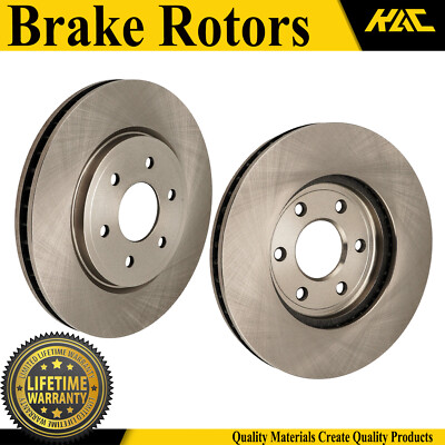Pair Front Disc Brake Rotors for Nissan Pathfinder 2005 2006 2007 2008 2009-2012