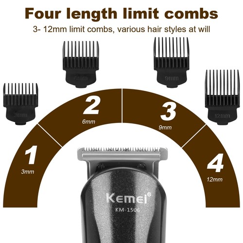 Hair Clippers for Men, Professional Electric Beard Trimmer, Zero Gapped T Blade - Picture 8 of 14