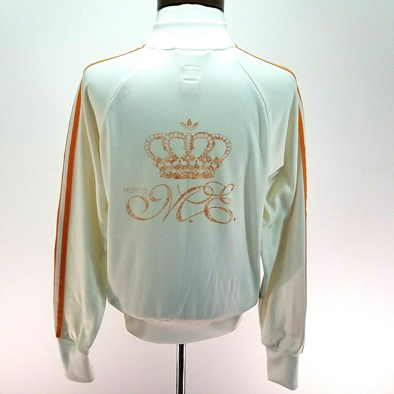 ADIDAS Respect Me MISSY ELLIOT Track Jacket Ivory Ora… - Gem ADIDAS Respect Me MISSY ELLIOT Track Jacket Ivory Ora… - Gem