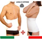 Fascia elastica termica Panciera lana cotone Pancera uomo donna lombare schiena
