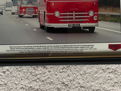 Midland Red C5 und CM8T Bus Bild gerahmt nicht original - Bild 6 von 15
