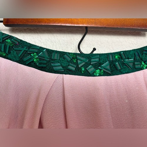 Neu mit Etikett Mahima Mahajan Rouge Rosa Blumen Organza Legenga Rock XL - Bild 3 von 16