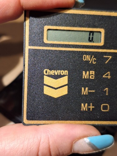Chevron Slim Card Solar Taschenrechner - Neu im Karton - Chevron Sammlerstücke - Bild 7 von 8