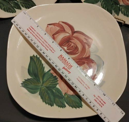 VTG RED WING Pottery LEXINGTON ROSE pattern Cups, Saucers, Plates 1940s-1950s - Picture 6 of 88