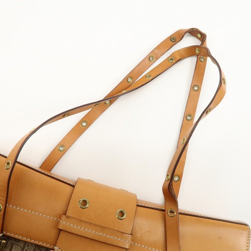 Auth Christian Dior Trotter Street Chic Canvas Leather Shoulder Bag Used F/S - Picture 7 of 24