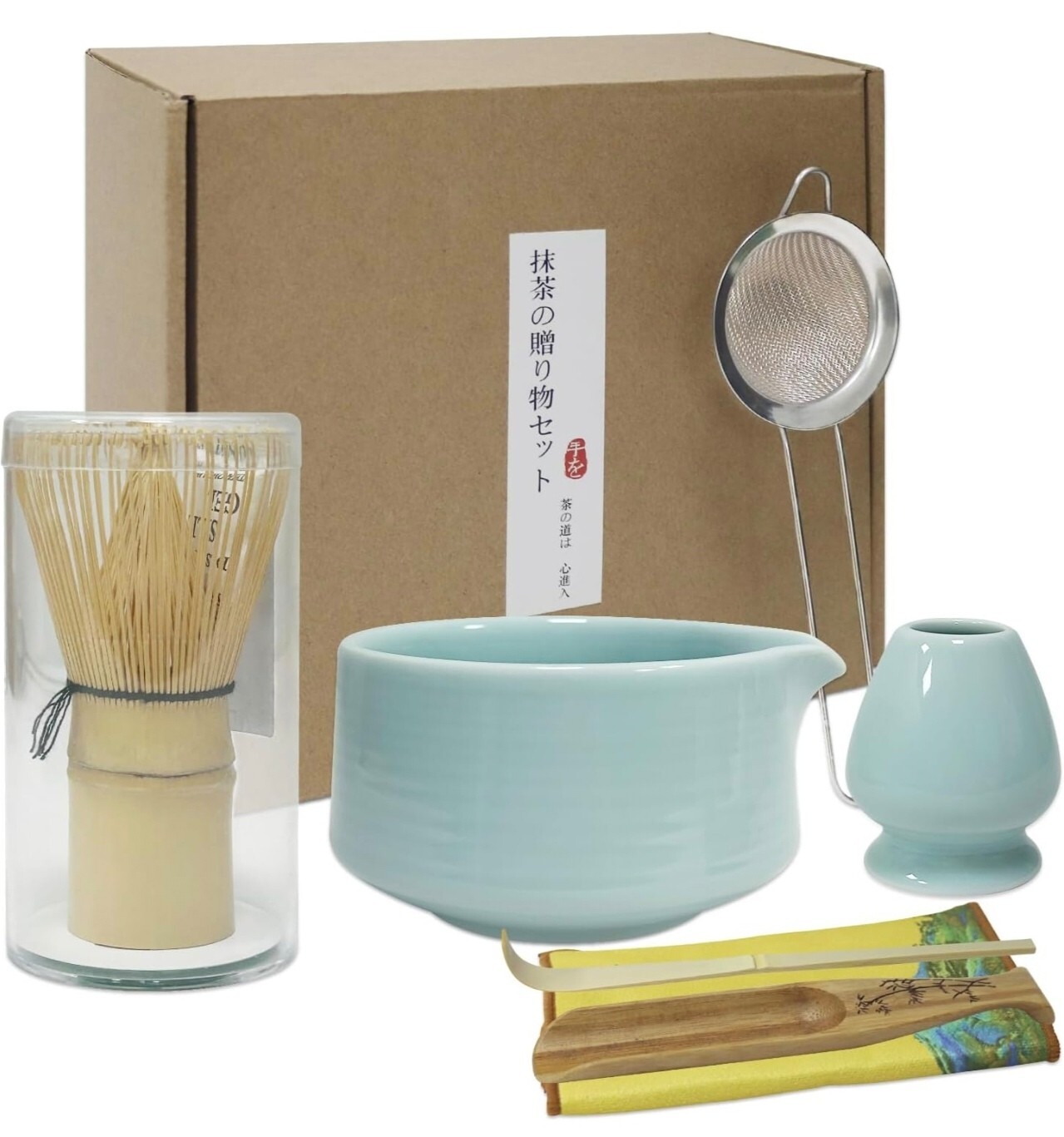 Matcha Tee Set Japanisches Zubehör für die Matcha-Zeremonie Zubereitung 7-Teile