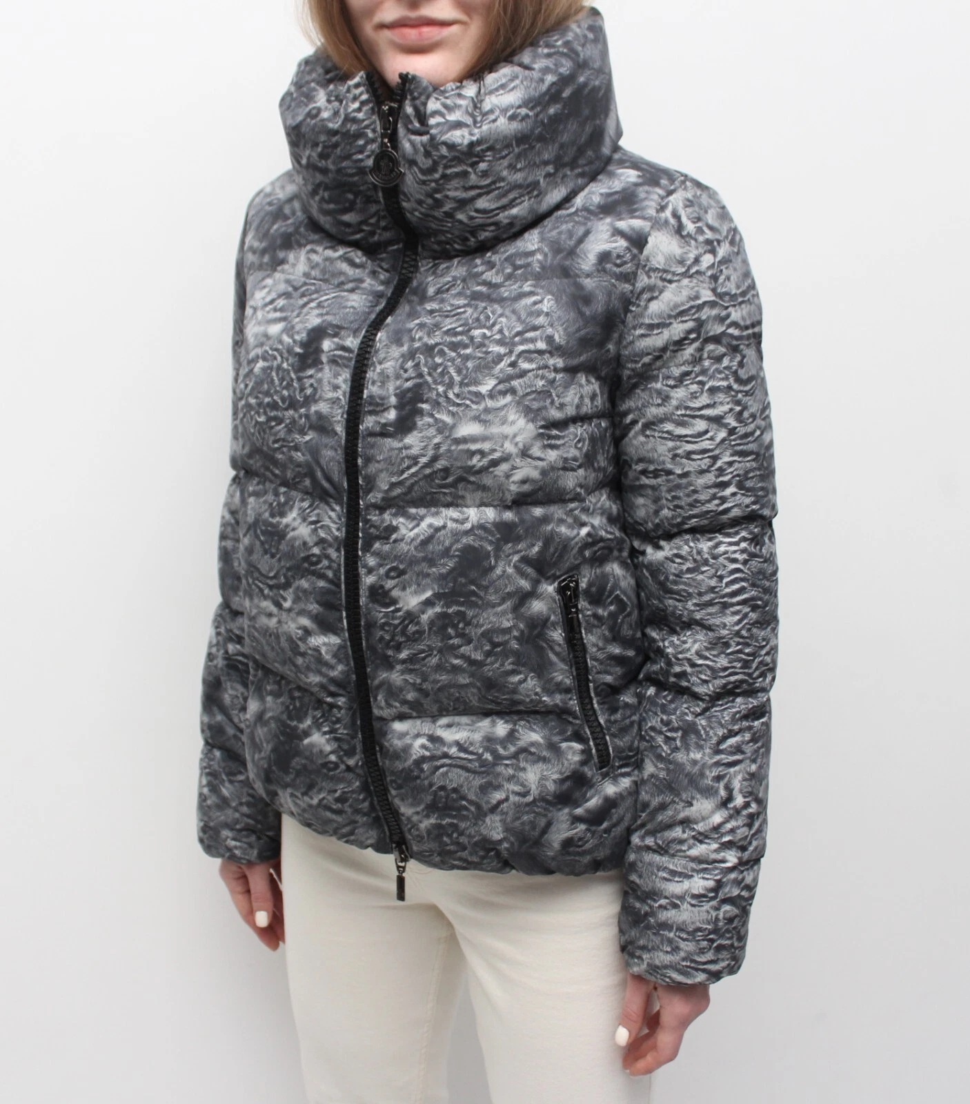 Giacca tampone trapuntata RARA MONCLER Ratel donna cappotto cerniera intera taglia 2 ~S M