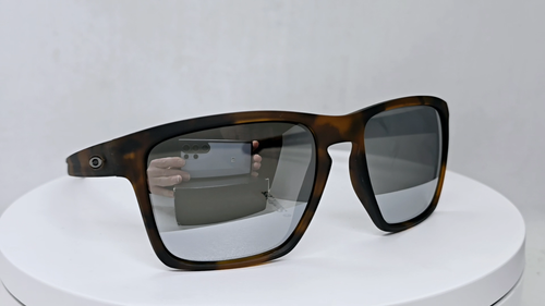 Custom OAKLEY tortoise SLIVER XL +(aftermarket) chrome POLARIZED sunglasses NEW! - Video 1 of 1