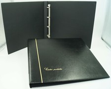 CLASSEUR ALBUM SAFE NOIR POUR CARTES POSTALES OU AUTRES VENDU SANS FEUILLES!