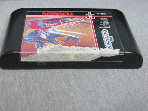 RoadBlasters Sega Genesis 1991 CARTUCHO/ETIQUETA DE ESTUCHE RASGADO - Imagen 3 de 4