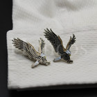 Patriotic Vintage Jewelry Gift for Men Bald Eagle Custom Made Cufflinks Wildlife