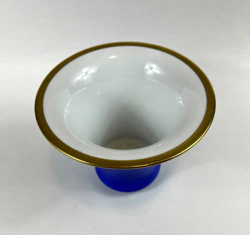 Antique LHS Lorenz Hutschenreuther Selb Fritz Klee Cobalt Blue Porcelain Vase - Picture 6 of 9