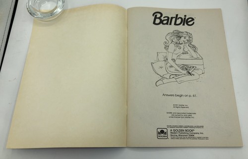 Vintage 1991 ~ BARBIE PUZZLES Book ~ 60 pgs Golden Books *UNUSED* New - Picture 3 of 7