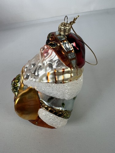 Fitz and Floyd Mercury Glass Clairmont Santa Bust Ornament 19/1696 - Picture 7 of 24