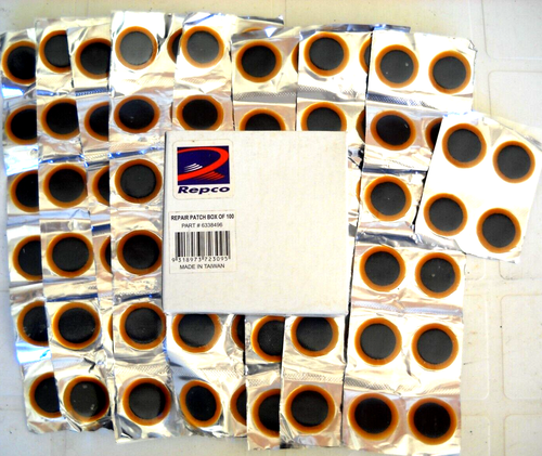 **100 REPCO BICYCLE INNER TUBE REPAIR PATCHES BUY SOME TO SHARE WITH MATES** - Picture 1 of 4
