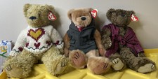 Vintage TY Attic Treasure Collection Bear Lot 12
