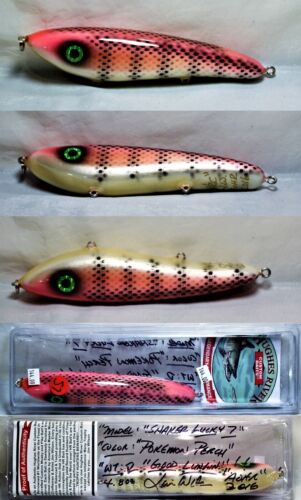 Hughes River Musky Lucky 7" Shaker Bait Color; Pokemon Barsch