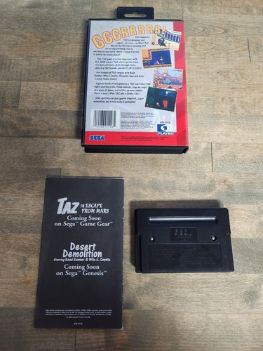 Sega Genesis Taz in Escape From Mars Vintage 1994 Retro Video Games - Picture 5 of 6