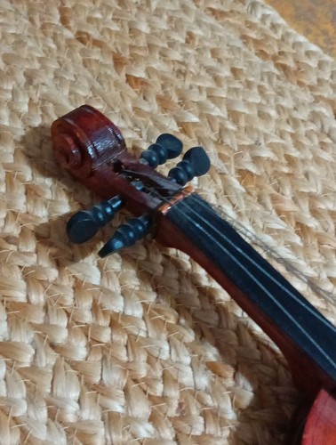 Vintage Large 15” Wood Violin Toy Christmas Decoration Ornament Country Fiddle  - Picture 5 of 7