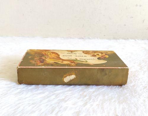 1930s Vintage Vinolia White Rose Soap Advertising Cardboard Box England CB650 - Picture 5 of 8