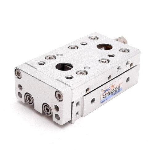 Protec PST06NS-20-M Tavolo scorrevole pneumatico, Foro: 6 mm, Corsa: 20 mm, M3x0,5 - Foto 1 di 5