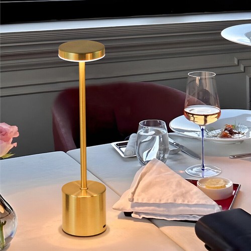 Rechargeable Cordless Metal Table Desk Lamp Touch Control Dimmable Night Light - Picture 4 of 19