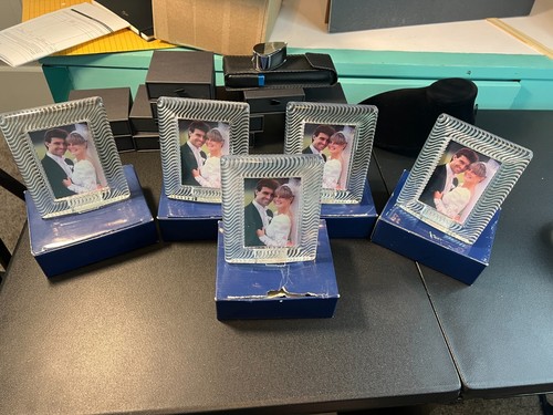 Mikasa Polished Portraits 3”x3” Crystal Self Standing Picture Frame In Box - Picture 7 of 12