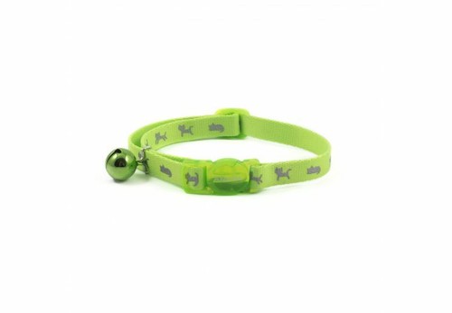 Ancol Reflective Hi Vis Cat Safety Collar with Bell Three Colours Available - Picture 2 of 7