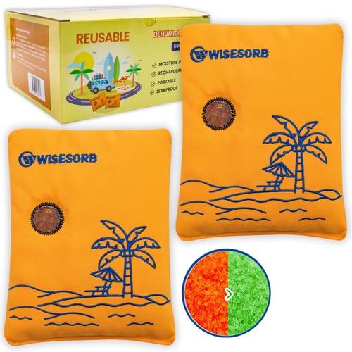 Deshumidificador seguro para pistola recargable 500 g paquete desecante indicador de color (naranja) - Imagen 2 de 41
