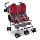 Baby 35 Pound Side By Side Double Convenience Stroller 5-point Safety Harness
