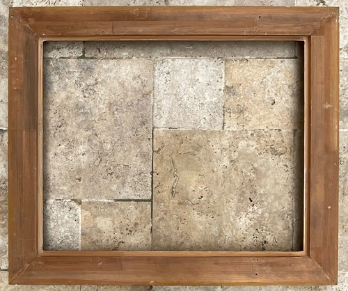 CADRE STYLE LOUIS XV BOIS STUC 1950 FEUILLE OR DIM 20F FRENCH FRAME 73 x 60cm - Picture 7 of 7