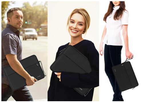 Laptop Sleeve Case 14 inch, Traveling Carrying Computer Sleeve Bag with Zipper - Afbeelding 7 van 7