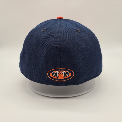 Auburn Tigers Navy Blue New Era 59Fifty Fitted Size 7 3/8 Low Profile Hat NWOT - Picture 3 of 7