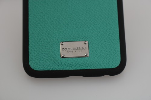 DOLCE & GABBANA Phone Case Cover Green Leather Silver DG Logo iPhone 6 RRP $200 - Picture 4 of 5
