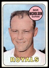 1969 Topps Dave Nicholson / Kansas City Royals #298