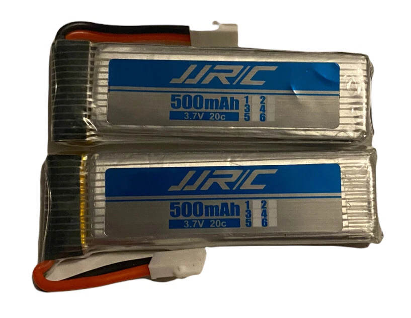 Batería Li-Po de 2 piezas apta para drones JJRC H37 3.7v 500mAh 20C *SOLO MURCIÉLAGO🆓🇺🇸🚢 Foto 2 de 4