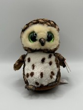 Ty Beanie Boos Plush Sammy The Brown Spotted Baby Owl Stuffed Animal With Tag **