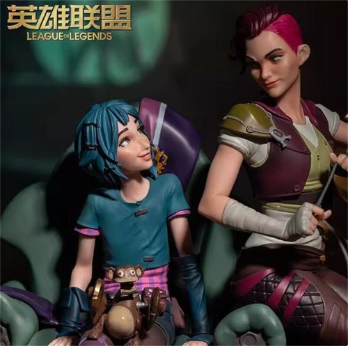 OFFICIAL LOL Arcane League of Legends Vi & Jinx 1/6 Figure Model Statue Toy Gift - Picture 5 of 11