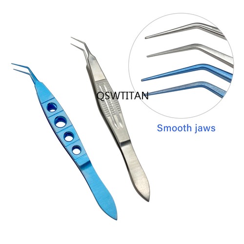 Pinzas para lentes intraoculares de titanio/acero inoxidable 1 pieza - Imagen 2 de 13