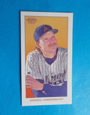 2023 Topps 206 Randy Johnson Interleague logo Back /5 SSP low series Diamondback